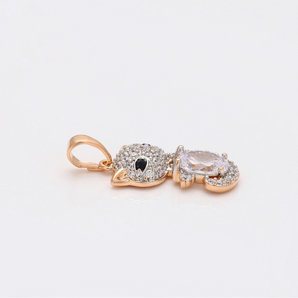 Cat Necklace | Real Crystal 18K Gold Plated Water Resistant Dainty Jewelry - Picture 4 of 12